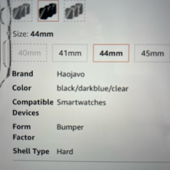 3-Pack Haojavo for Apple Watch Privacy Screen Protector Case - Picture 2 of 3